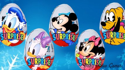 Finger Family Disney MICKEY MOUSE Cartoon Nursery Rhyme Songs for Children Kinder Surprise