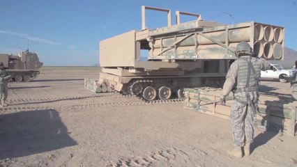 US Army - M270A1 Multiple Rocket Launch System Live Firing Tests