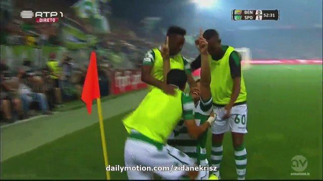 Andre Carillo 0:1 HD | Benfica v. Sporting - Super Cup 09.08.2015 HD