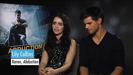 Lily Collins and Taylor Lautner chat Abduction