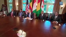Alassane Ouattara , Mahamadou Issoufou , Yayi Boni  , Alpha Conde à la Maison Blanche