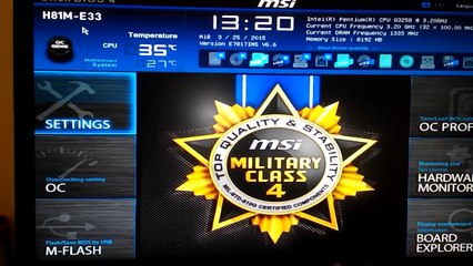 Overclock g3258 msi h81m e33