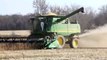 John Deere 9750 STS Combine Harvesting Soybeans HD