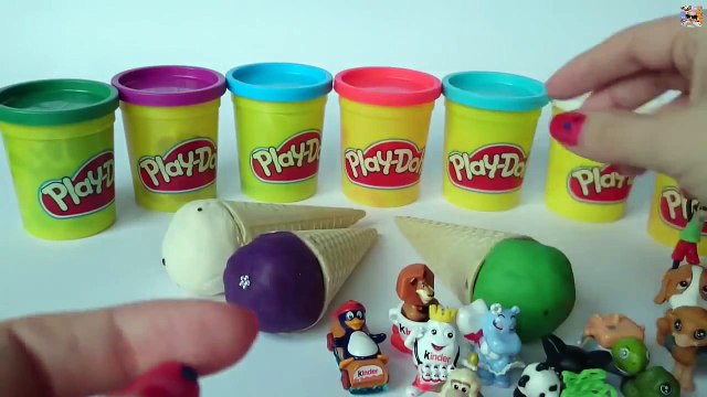 Play Doh Ice Cream Unboxing / kolorowe lody z zabawkami