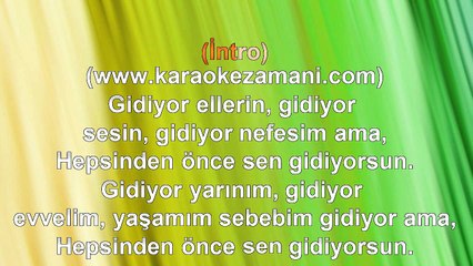 Gripin - Sen Gidiyorsun - 2010 TÜRKÇE KARAOKE
