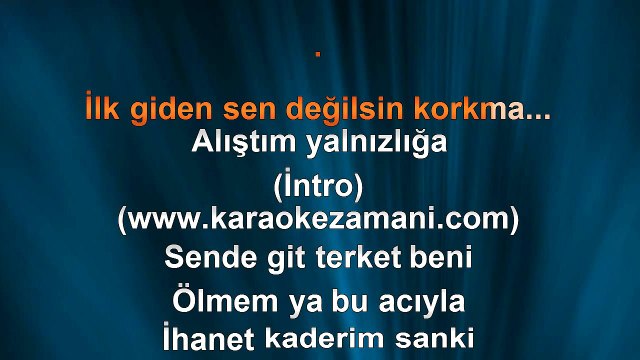 Grup Hepsi - Gitme - 2012 TÜRKÇE KARAOKE