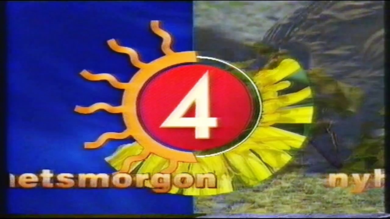 TV4 ident Nyhetsmorgon Sommarintro uppstart 7 juli 1995 med Ulf, Elisif & Anki, med TV4 nyheterna