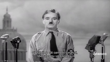 The Great Dictator - Discursul (The Speech)(Charlie Chaplin)[ROsub]