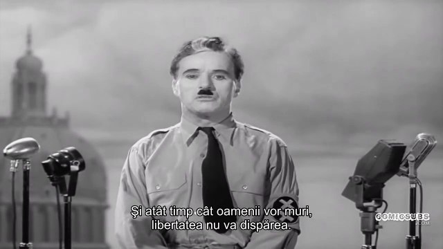 The Great Dictator - Discursul (The Speech)(Charlie Chaplin)[ROsub]