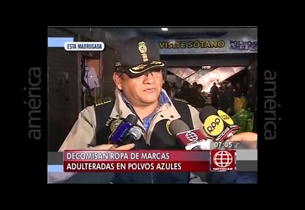 Polvos Azules: Comerciantes intentaron impedir decomiso usando agua con ácido