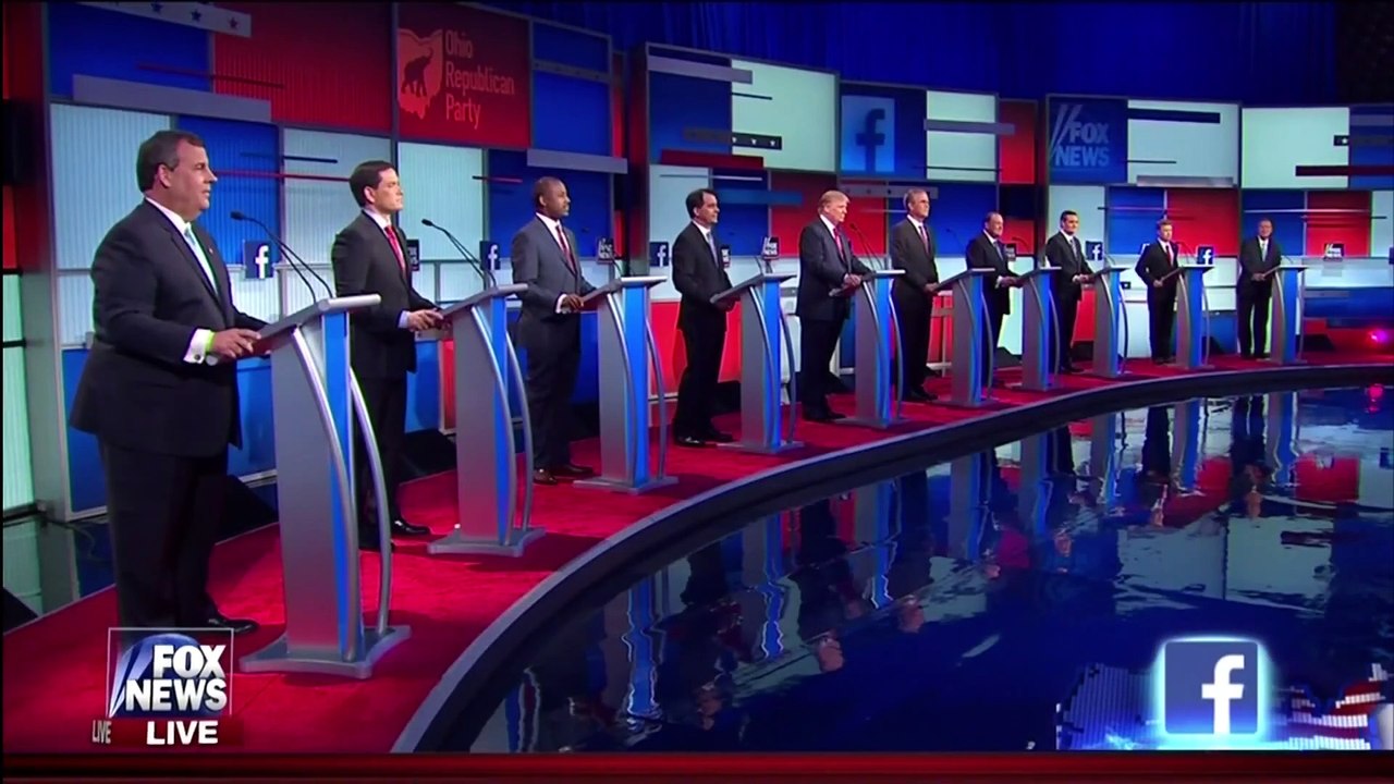 1st Republican Presidential Primary Debate 2015. Part 1. Full HD