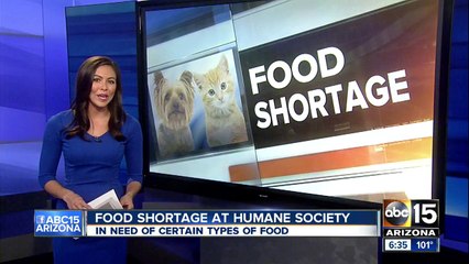 Food shortage at Arizona Humane Society