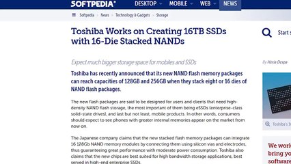 Toshiba's New NAND Packages, iOS Apps for Win10, FCC Forces Fiber