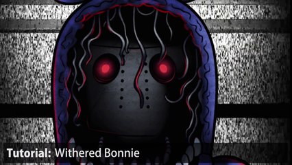 How to Draw Withered Bonnie the Bunny from Five Nights At Freddy's 3, Step by Step
