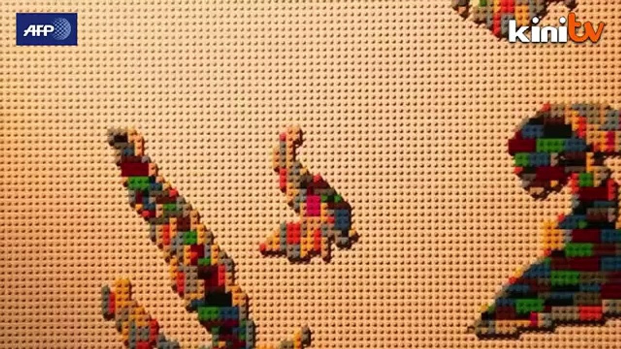 Lego sculptures on show in London exhibition