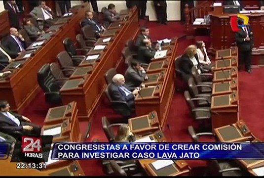 Congresistas a favor de crear comisión de crear comisión para investigar caso Lava Jato