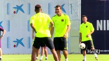 Neymar Jr Panna in Barcelona Training Session