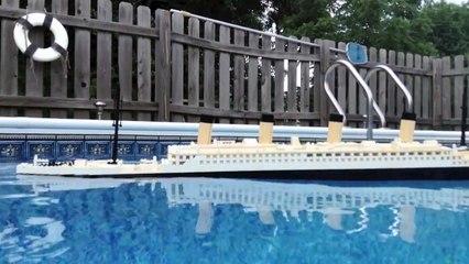 LEGO Titanic Model Sinking【Portside View】