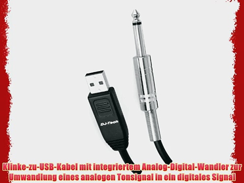 Klinke-zu-USB-Kabel mit Analog-Digital-Wandler