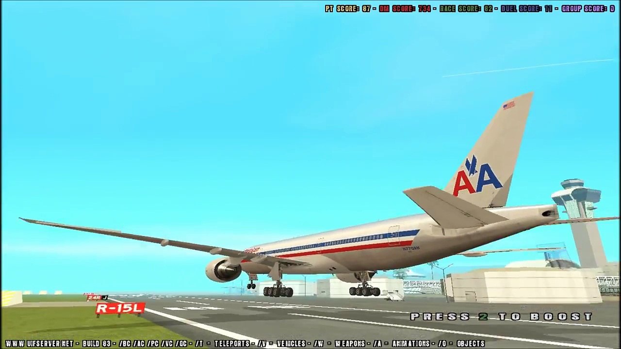 Boeing 777-200 GTA San Andreas Mod.