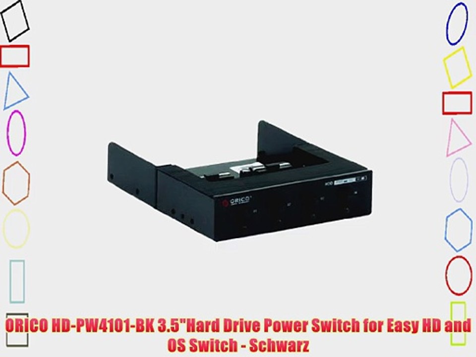 ORICO HD-PW4101-BK 3.5Hard Drive Power Switch for Easy HD and OS Switch - Schwarz