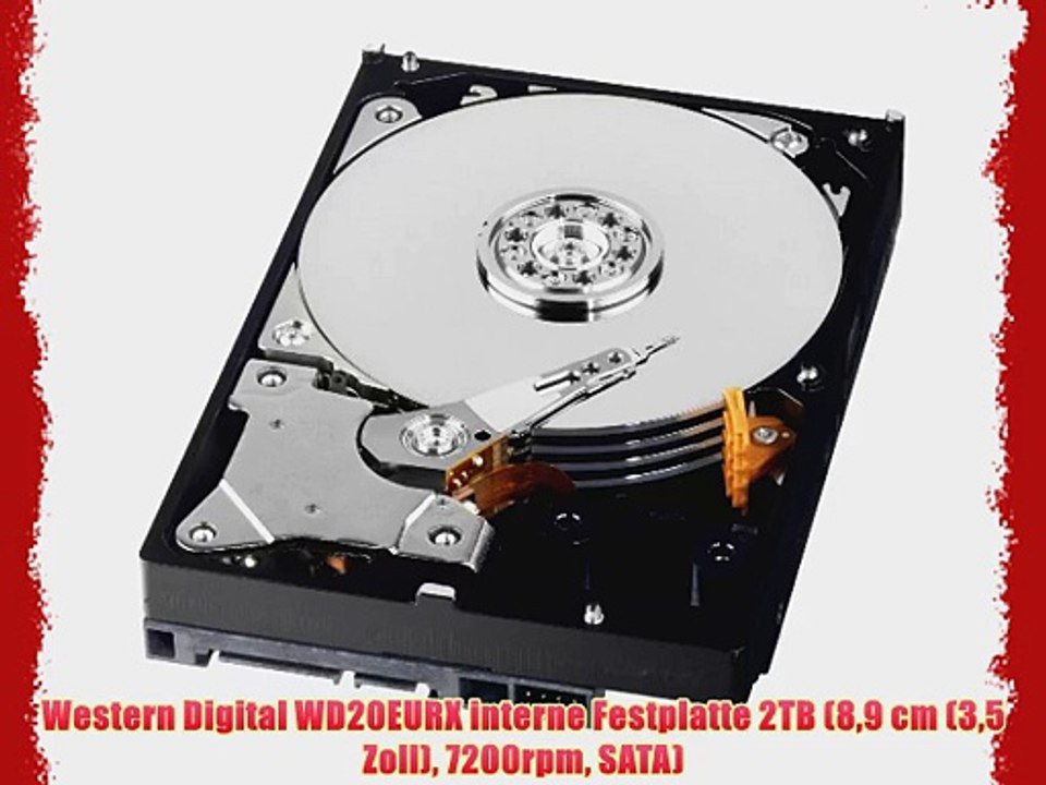 Western Digital WD20EURX interne Festplatte 2TB (89 cm (35 Zoll) 7200rpm SATA)