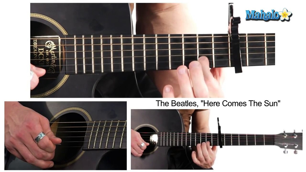 How to Play "Here Comes The Sun" by The Beatles on Guitar