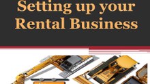 Setting up your Rental Business