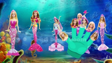Barbie Mermaid Toys Finger Family Nursery Rhyme