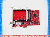 TBS 6618 DVB-C Single-Tuner PCIe Kabel-HDTV Empfangskarte mit CI f?r PayTV