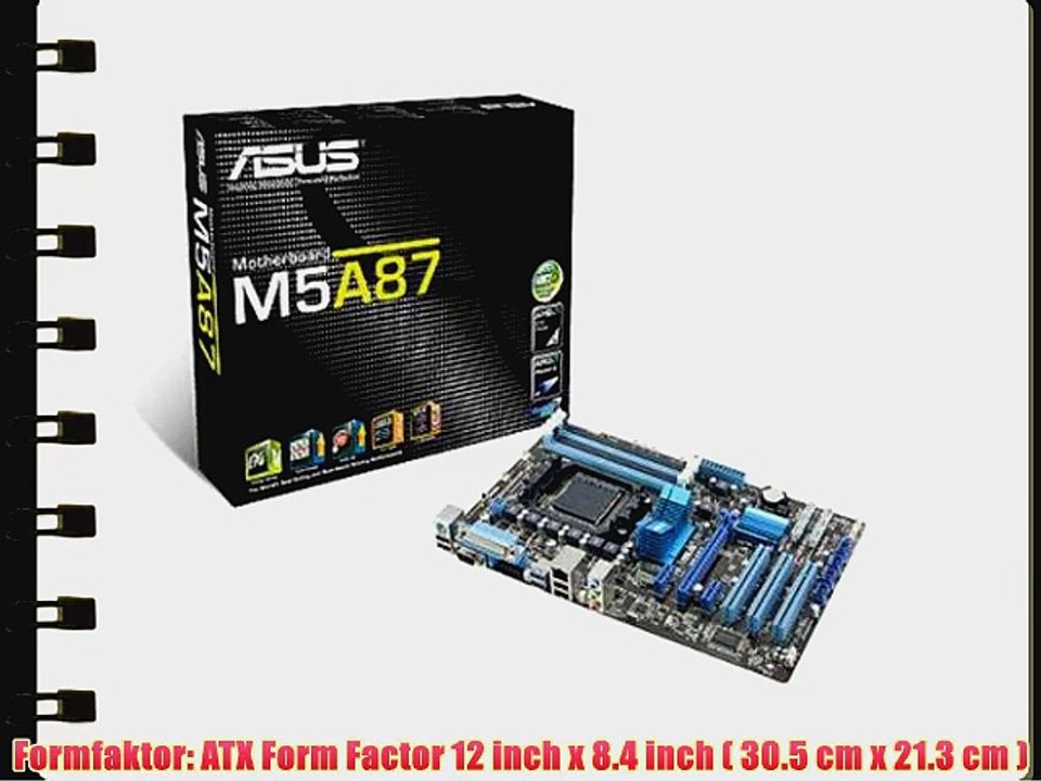 Asus M5A87 Mainboard SocketAM3  (ATX AMD 870/SB850 4x DDR3 Speicher)