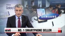 Samsung tops global smartphone markets except N. America