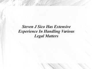 Steven J Sico New Jersey