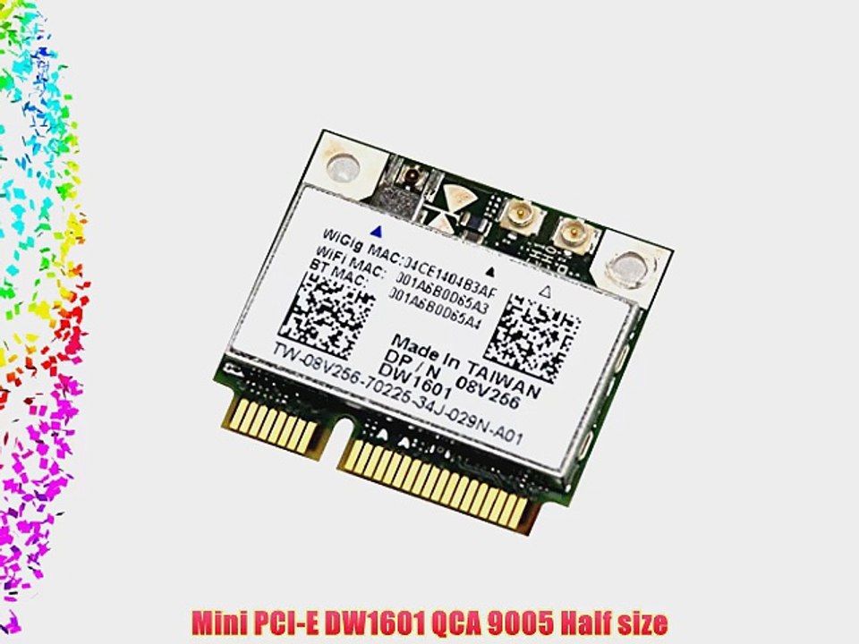 Dell DW1601 Wlan karte wigig 802.11AD Mini PCI Express 1200M
