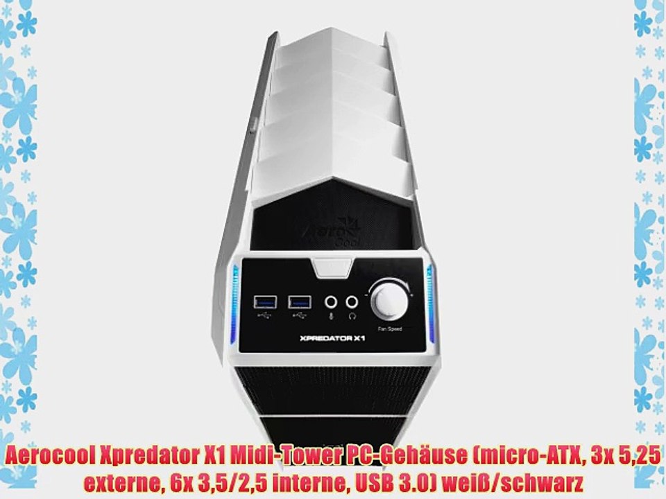 Aerocool Xpredator X1 Midi-Tower PC-Geh?use (micro-ATX 3x 525 externe 6x 35/25 interne USB