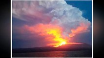 Eruption of Wolf Volcano, Galapagos Islands