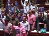 MQM stage protest in Sindh Assembly session