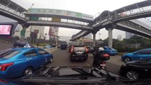 Indonesian Police Vip Escort Through Jakarta Trafficjam