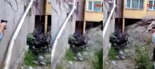 Polisin saldırganla burun buruna geldiği an