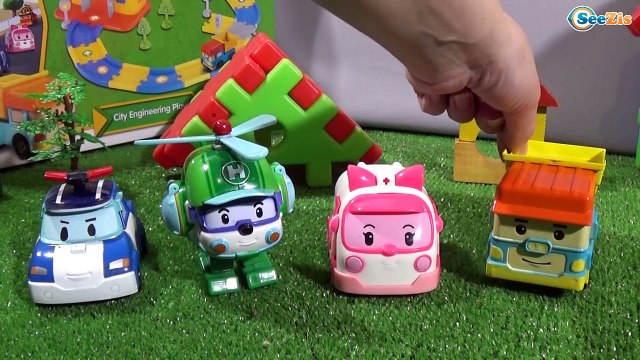 Мультики про Машинки Робокар Поли Robocar Poli учит геометрические фигуры