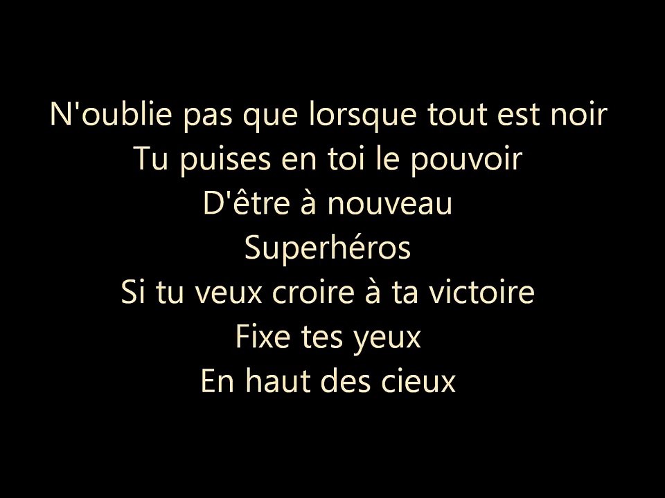 Hercule - Une Etoile est Née - Paroles