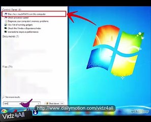 How to Check System RAM in windows 7 and vista vidz4all