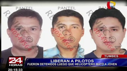 Tumbes: liberan a pilotos de helicóptero detenidos tras muerte de joven