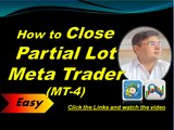 11 - How to Close a Part of a Lot (Partial Lot) in Meta Trader 4 (MT-4) , Forex Course in Urdu Hindi