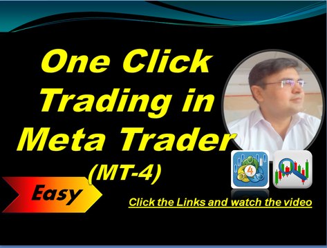 12 - How to use One Click Trading in Meta Trader 4 (MT-4) , Forex Course in Urdu Hindi