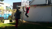 Shots and Dunks on my real Basketball Net.(ft. My Lil Sister)