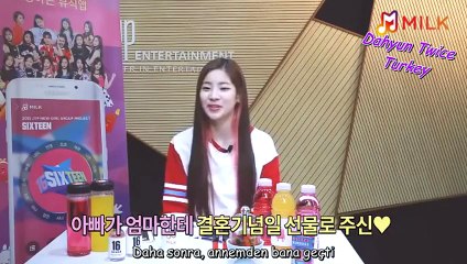 [Turkish Sub] SIXTEEN Dahyun Milk Special Röportaj