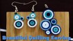Art & Craft: How to make Colourful Quilling Earrings Paper Quilling  -Quilling Made Easy
