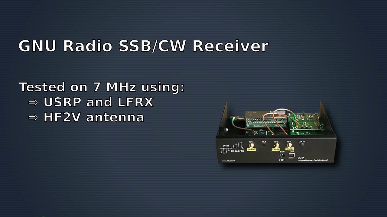 GNU Radio SSB/CW Receiver