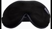 Dream Essentials Escape Luxury Travel and Sleep Mask with Earplugs and Carry Pouch, Black